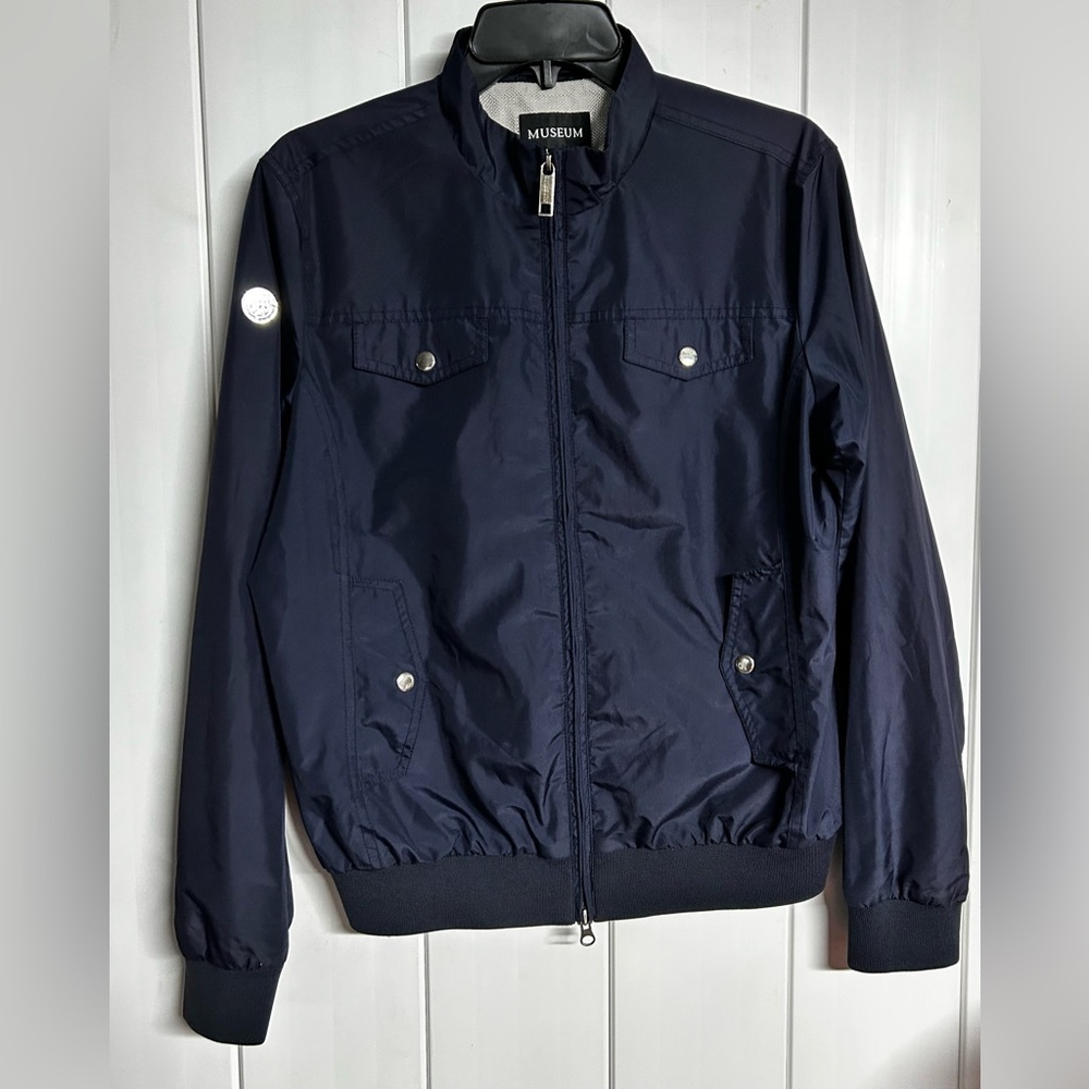 Museum Men's Dark Blue Windbreaker